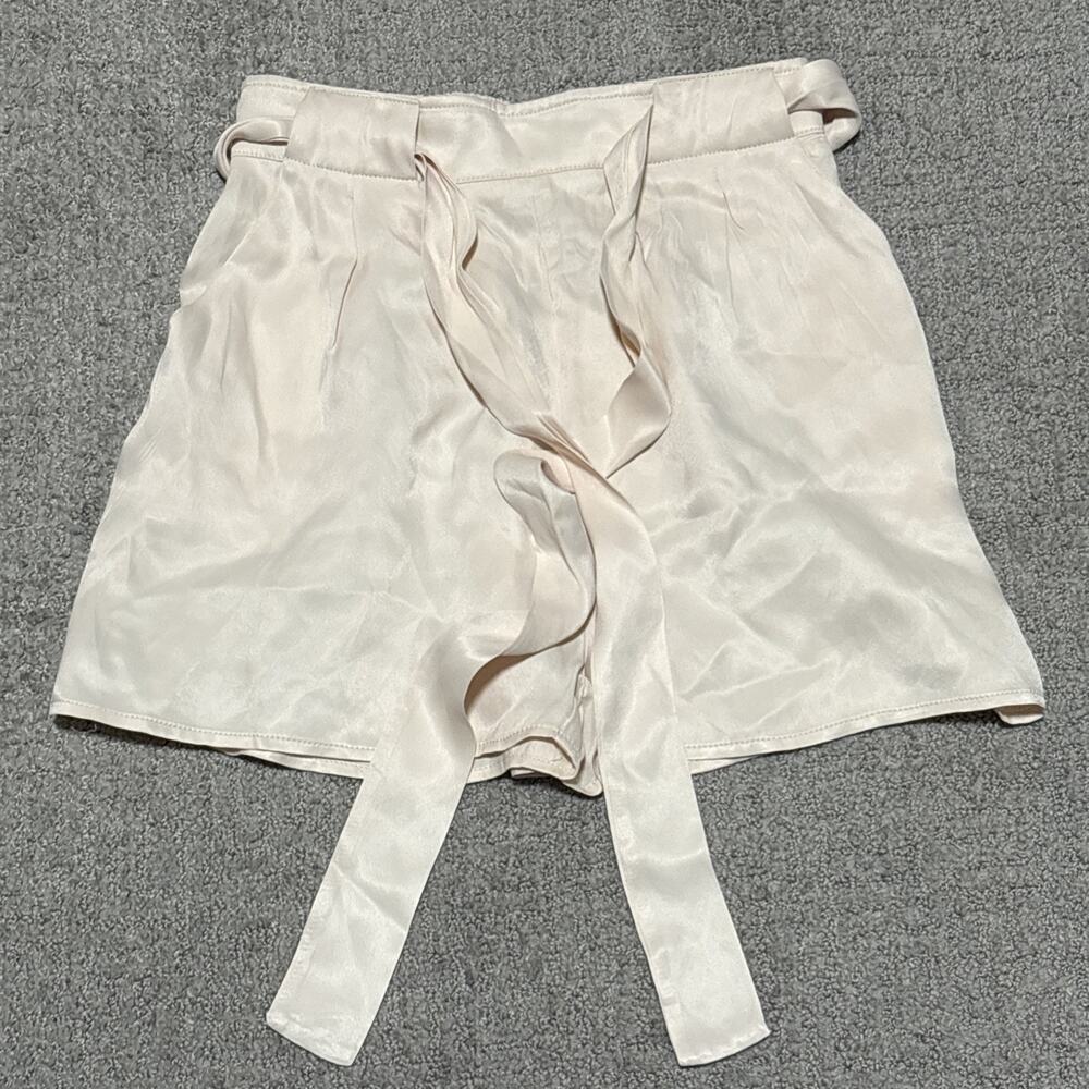 LBLC The Label Women’s Faux Wrap Short long fabric sash tie Size XS